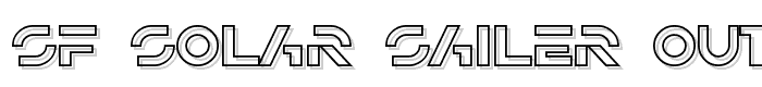 SF Solar Sailer Outline font